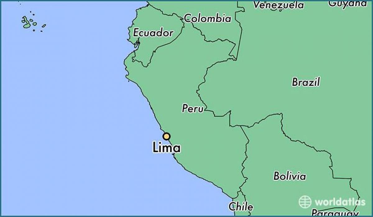 Lima peru på världskartan