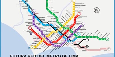Karta över metropolitano Lima