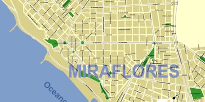 Miraflores Lima karta